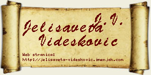 Jelisaveta Videsković vizit kartica